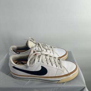 Nike Court Legacy CU4150-102 Men Size 9 White Leather